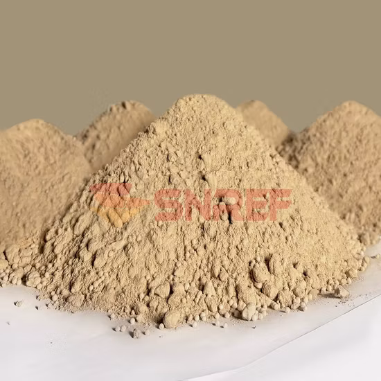 Massa de projeção refratária monolítica de alta qualidade para concha de ferro e siderurgia